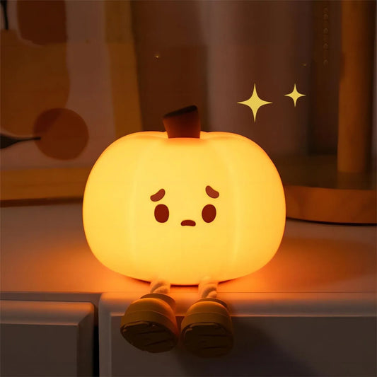 Sad Pumpkin Night Light