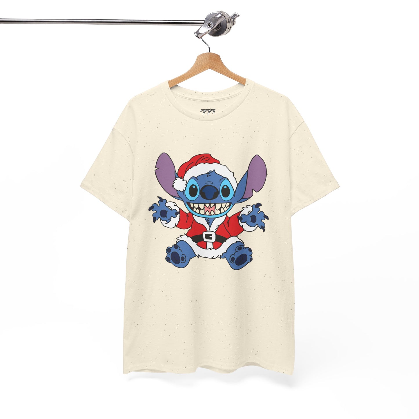 Alien Santa Christmas T-Shirt – Cute Blue Alien Holiday Graphic Tee (Unisex)