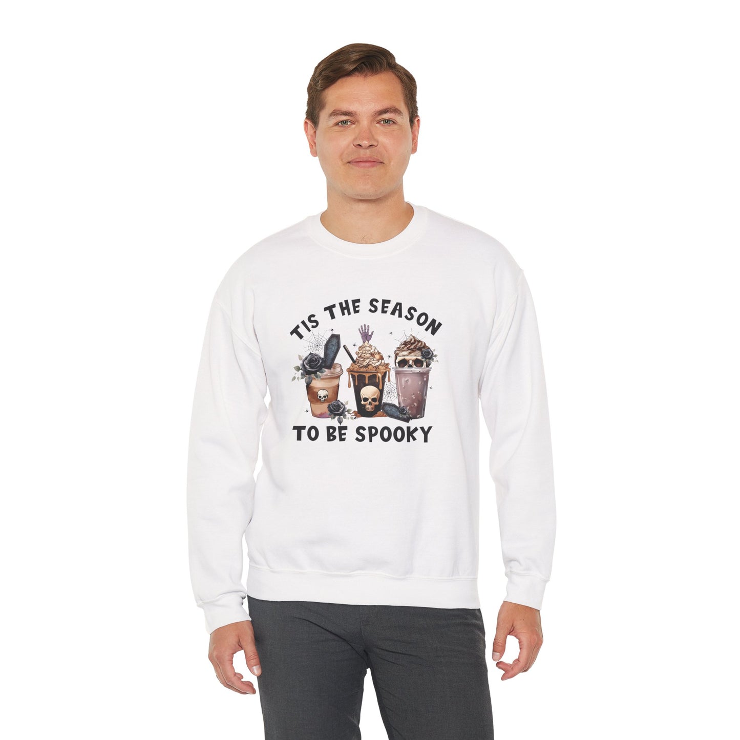 Tis The Season To Be Spooky Unisex Heavy Blend Crewneck Sweatshirt
