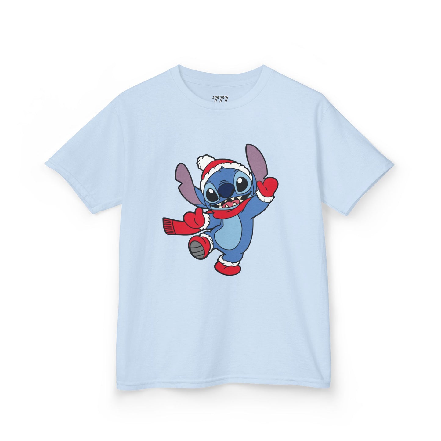 Festive Alien Kids Christmas T-Shirt – Cute Blue Alien Holiday Tee for Kids