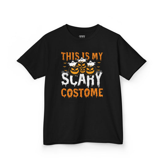 This Is My Scary Costume Kids Heavy Cotton T-Shirt