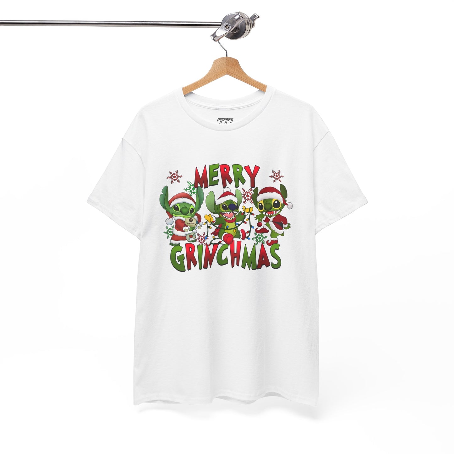 Merry Grinchmas T-Shirt – Funny Christmas Unisex Heavy Cotton Holiday Tee