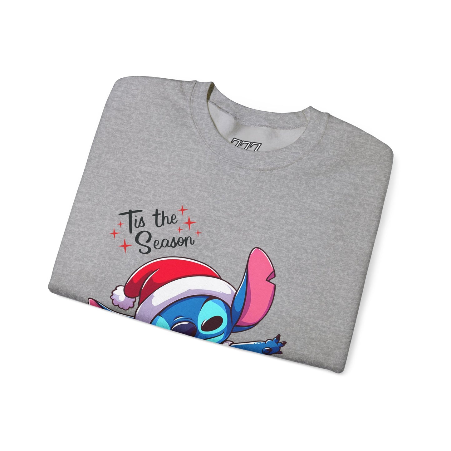 Tis the Season Blue Alien Christmas Unisex Heavy Blend Crewneck Sweatshirt – Cute Holiday Sweater