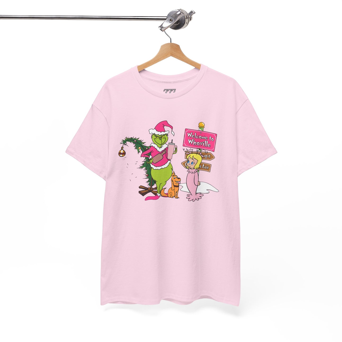 Welcome to Merryville Christmas T-Shirt – Cute Green Christmas Creature Holiday Tee (Unisex)