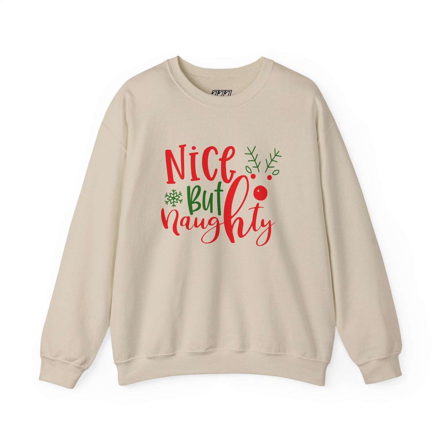 Nice But Naughty Sweatshirt – Cute & Sassy Christmas Unisex Heavy Blend Crewneck