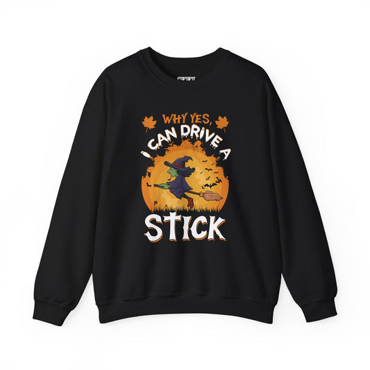 Why Yes, I Can Drive A Stick Women's Heavy Blend Crewneck Sweatshirt