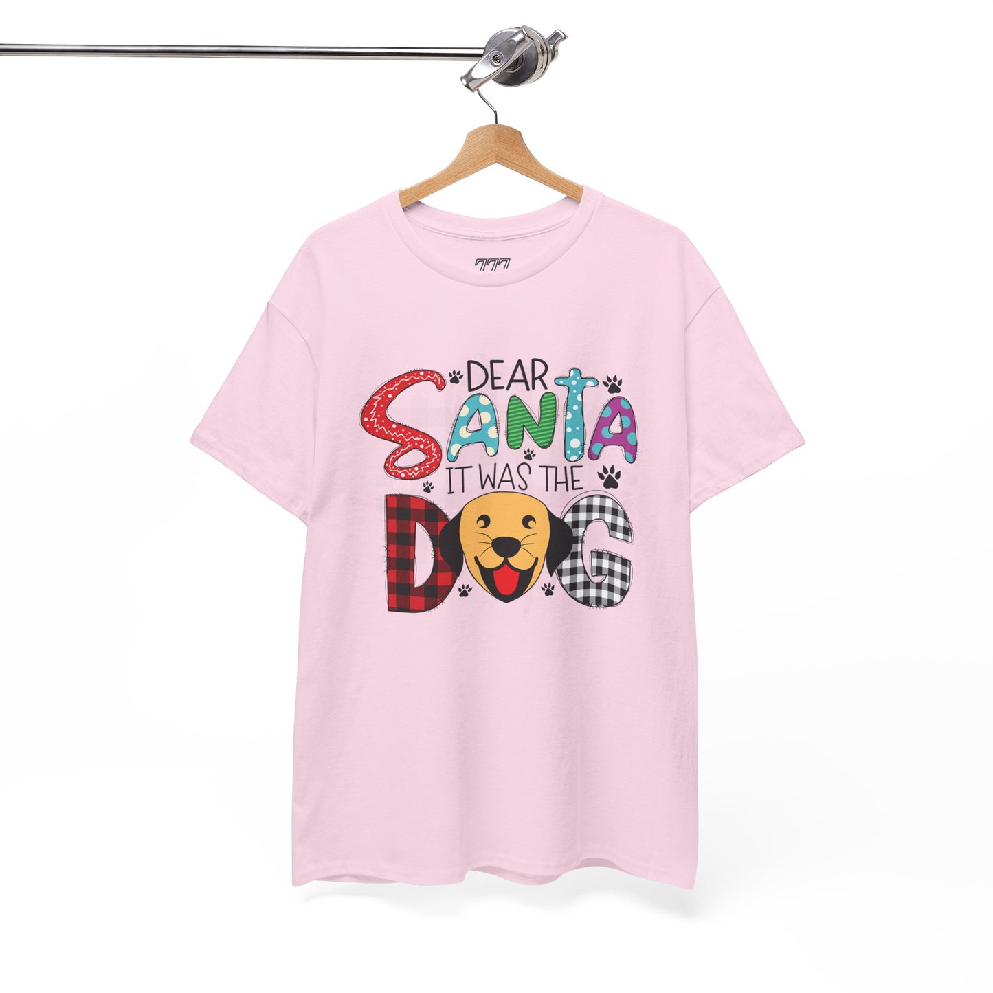 Dear Santa It Was The Dog Christmas T-Shirt – Funny Holiday Dog Lover Tee (Unisex)