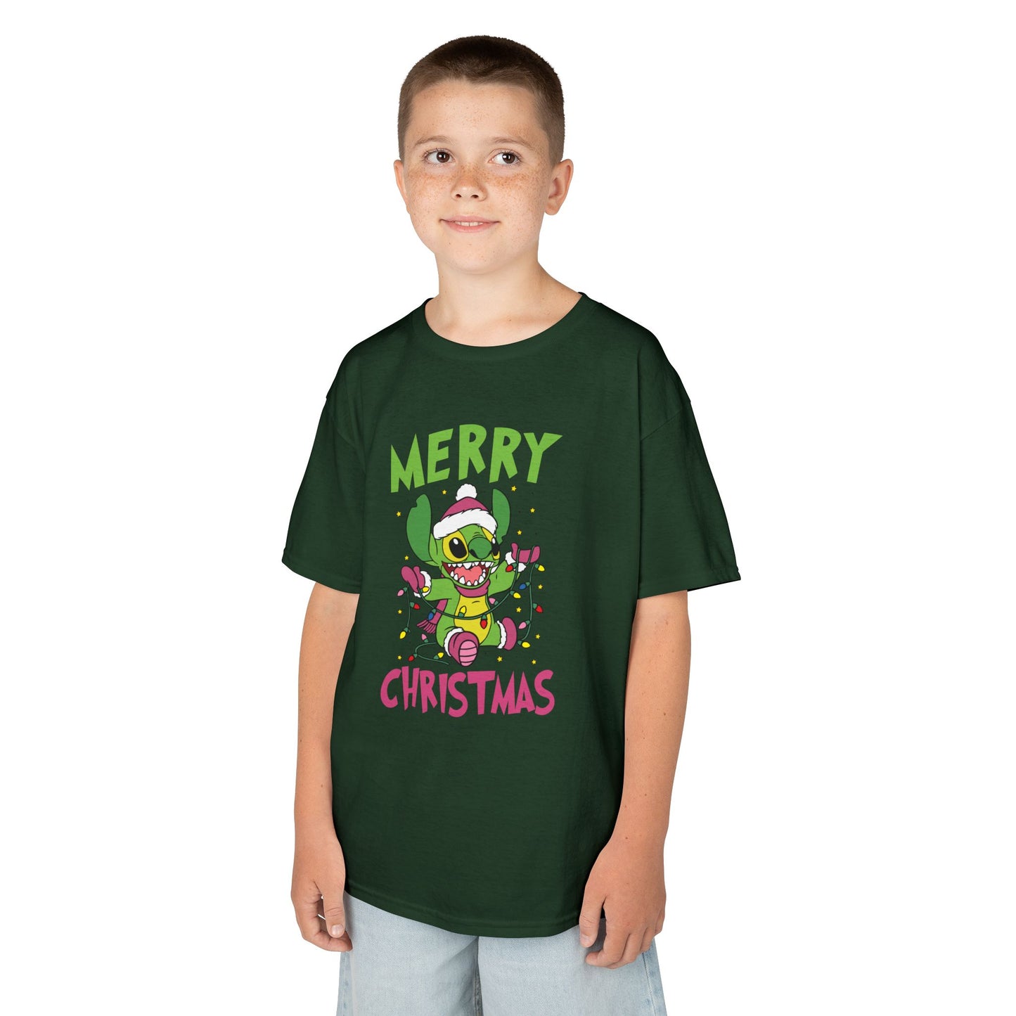 Stinch Merry Christmas Kids T-Shirt – Funny Holiday Alien Heavy Cotton Tee