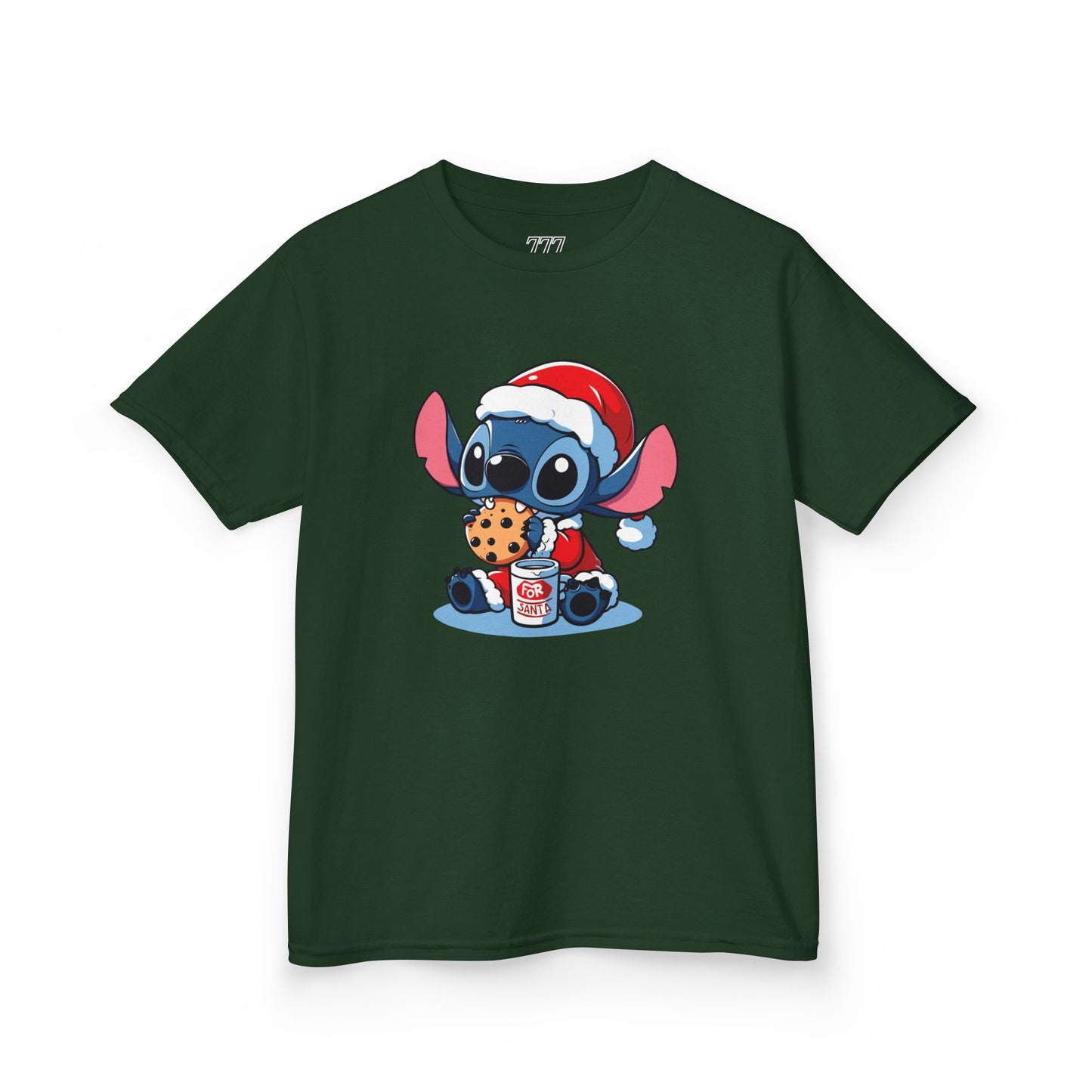 Saint Stitch Christmas Kids T-Shirt – Cute Holiday Alien Heavy Cotton Tee
