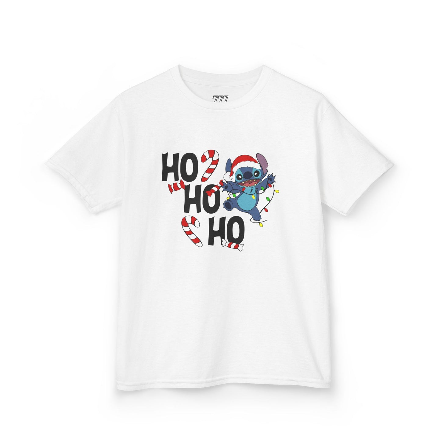 Ho Ho Ho Christmas Alien Kids T-Shirt – Festive Heavy Cotton Holiday Tee