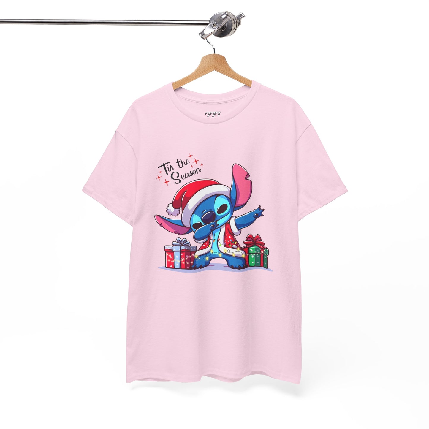 Tis the Season Blue Alien Christmas T-Shirt – Cute Holiday Unisex Heavy Cotton Tee