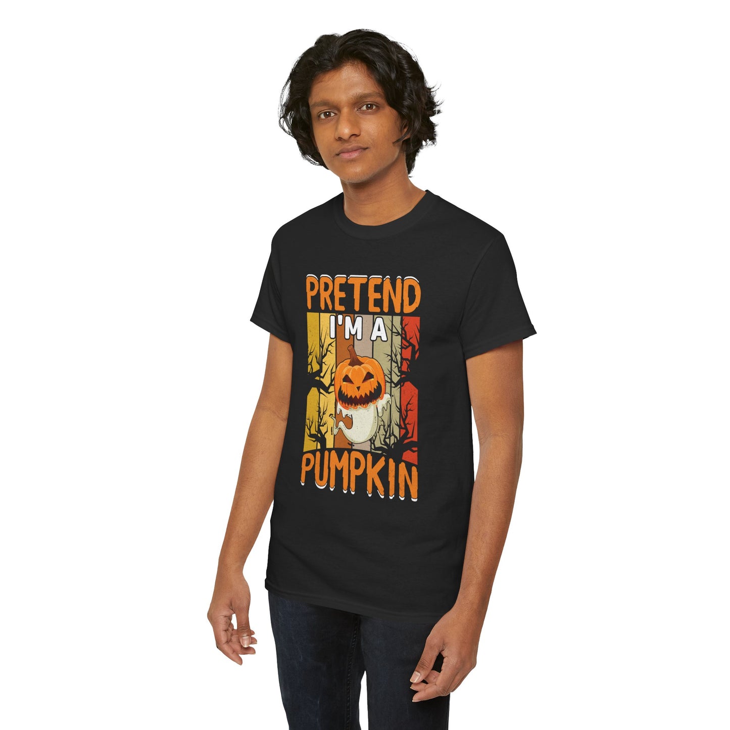 Pretend I'm A Pumpkin Unisex Heavy Cotton T-Shirt