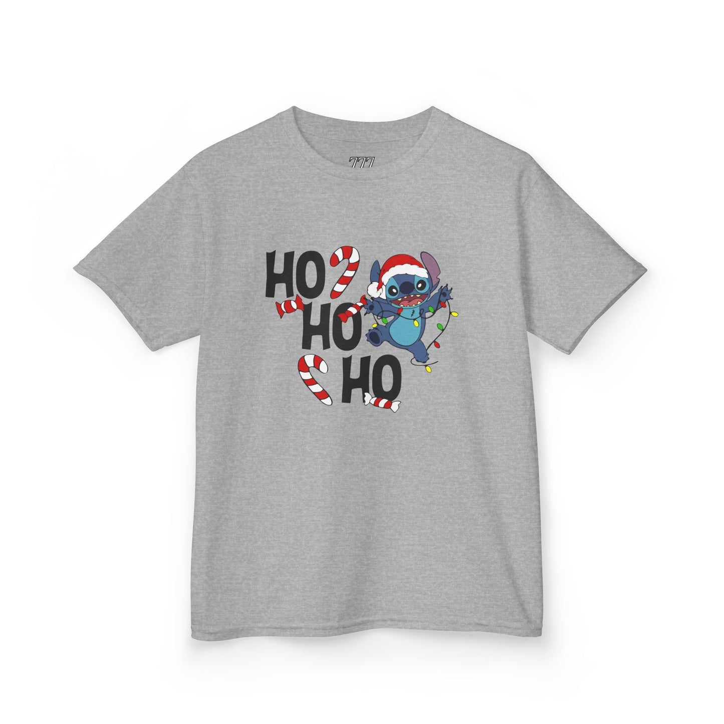 Ho Ho Ho Christmas Alien Kids T-Shirt – Festive Heavy Cotton Holiday Tee