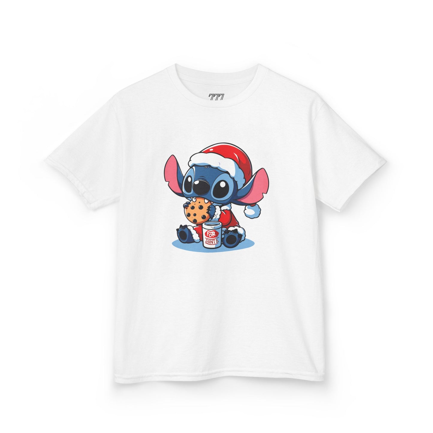 Saint Stitch Christmas Kids T-Shirt – Cute Holiday Alien Heavy Cotton Tee