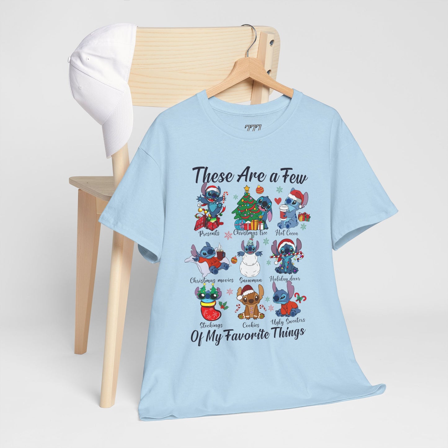 These Are a Few of My Favorite Things Christmas Characters Holiday Tee – Cute Festive Unisex Heavy Cotton T-Shirt