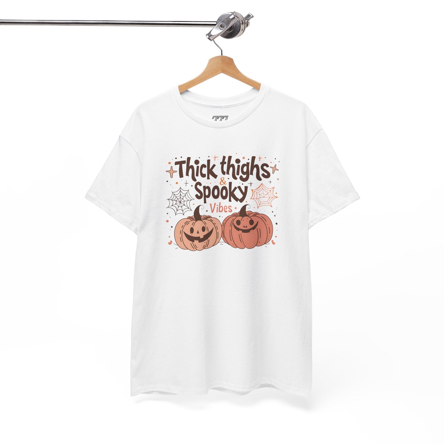 Thick Thighs & Spooky Vibes Women's Heavy Cotton T-Shirt