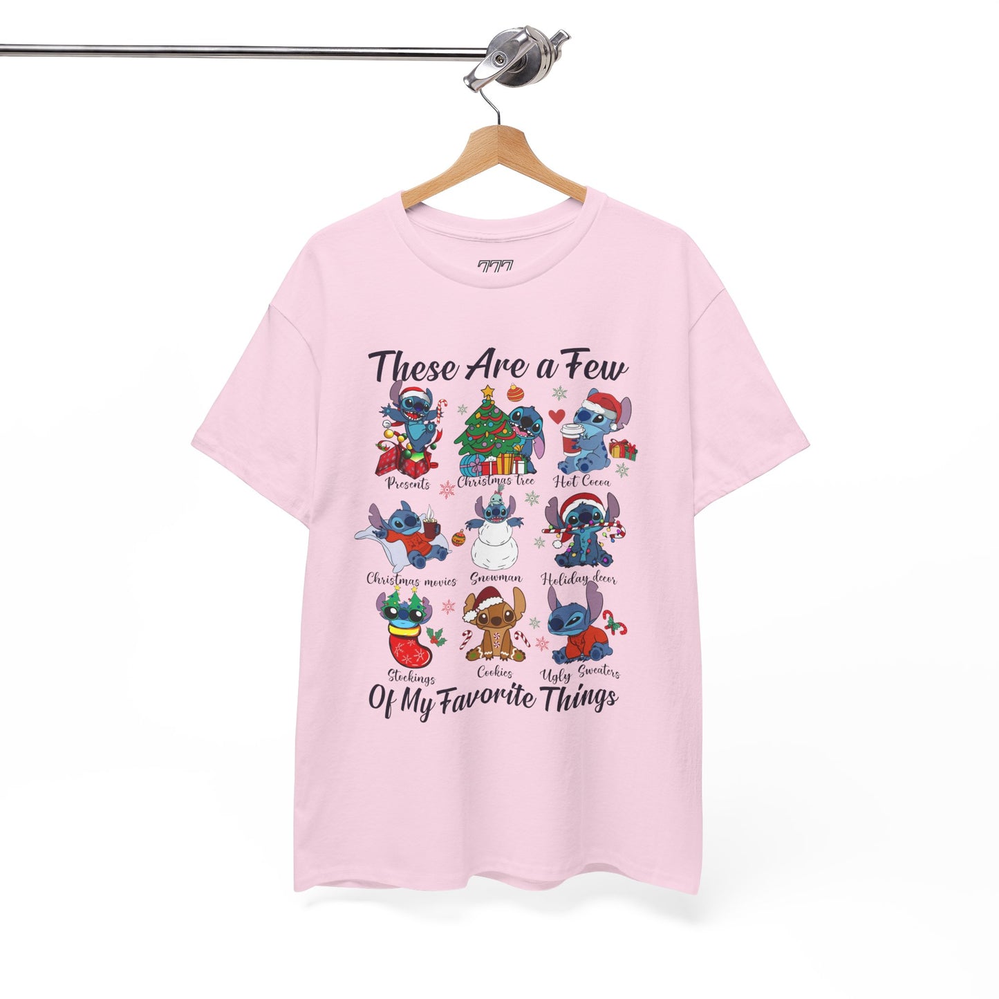 These Are a Few of My Favorite Things Christmas Characters Holiday Tee – Cute Festive Unisex Heavy Cotton T-Shirt