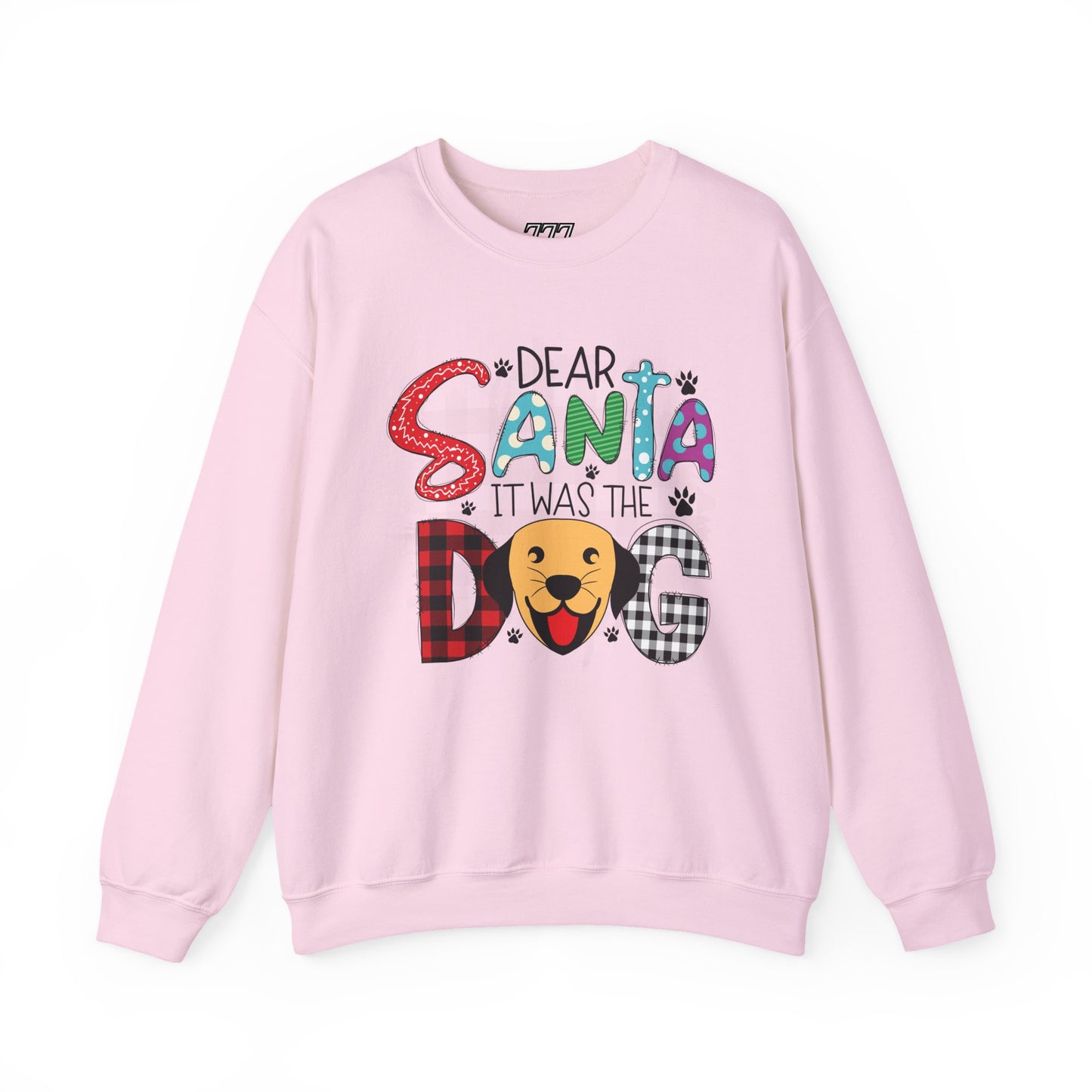 Dear Santa It Was The Dog Christmas Crewneck – Funny Holiday Dog Lover Sweatshirt (Unisex)
