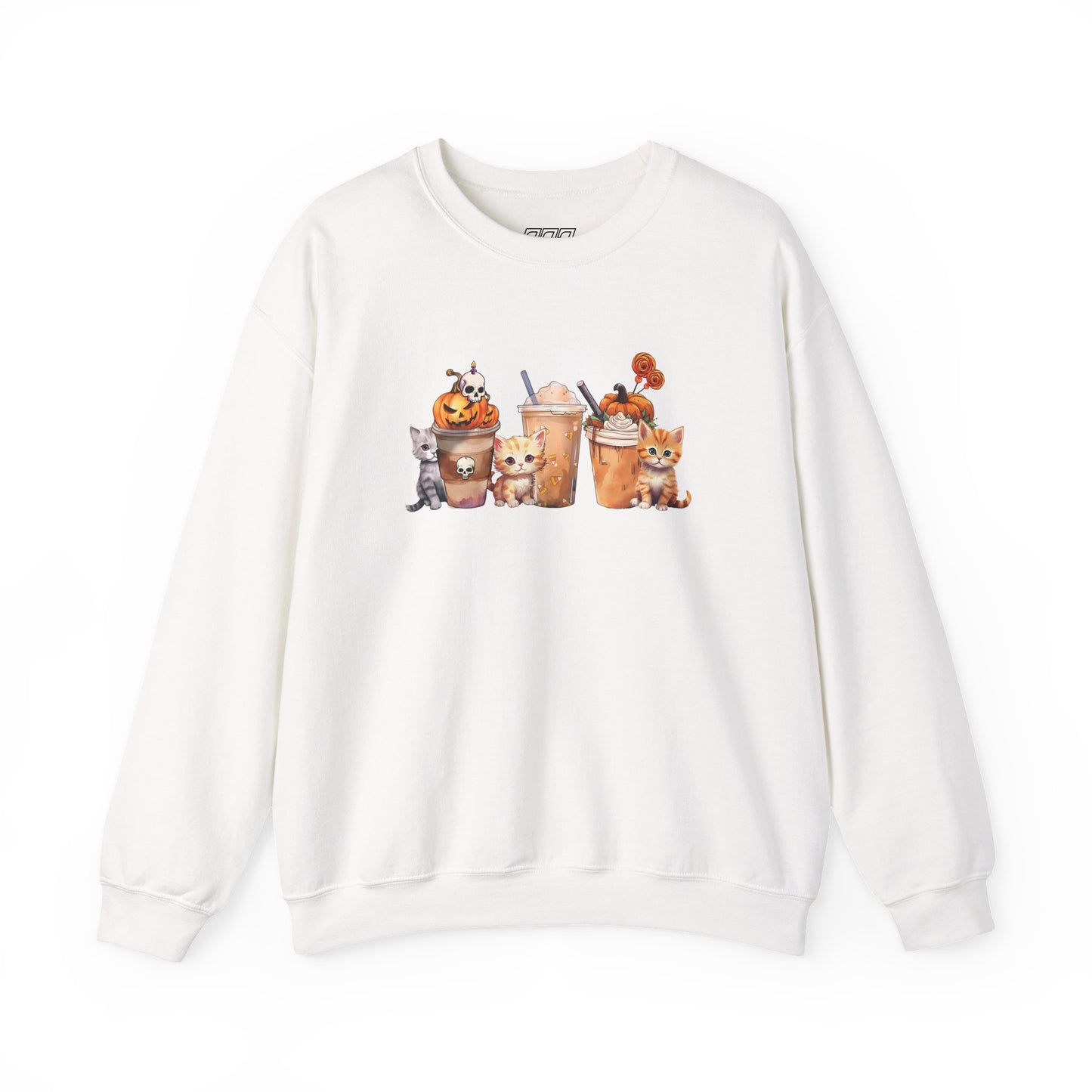 Coffee & Cats Unisex Heavy Blend Crewneck Sweatshirt