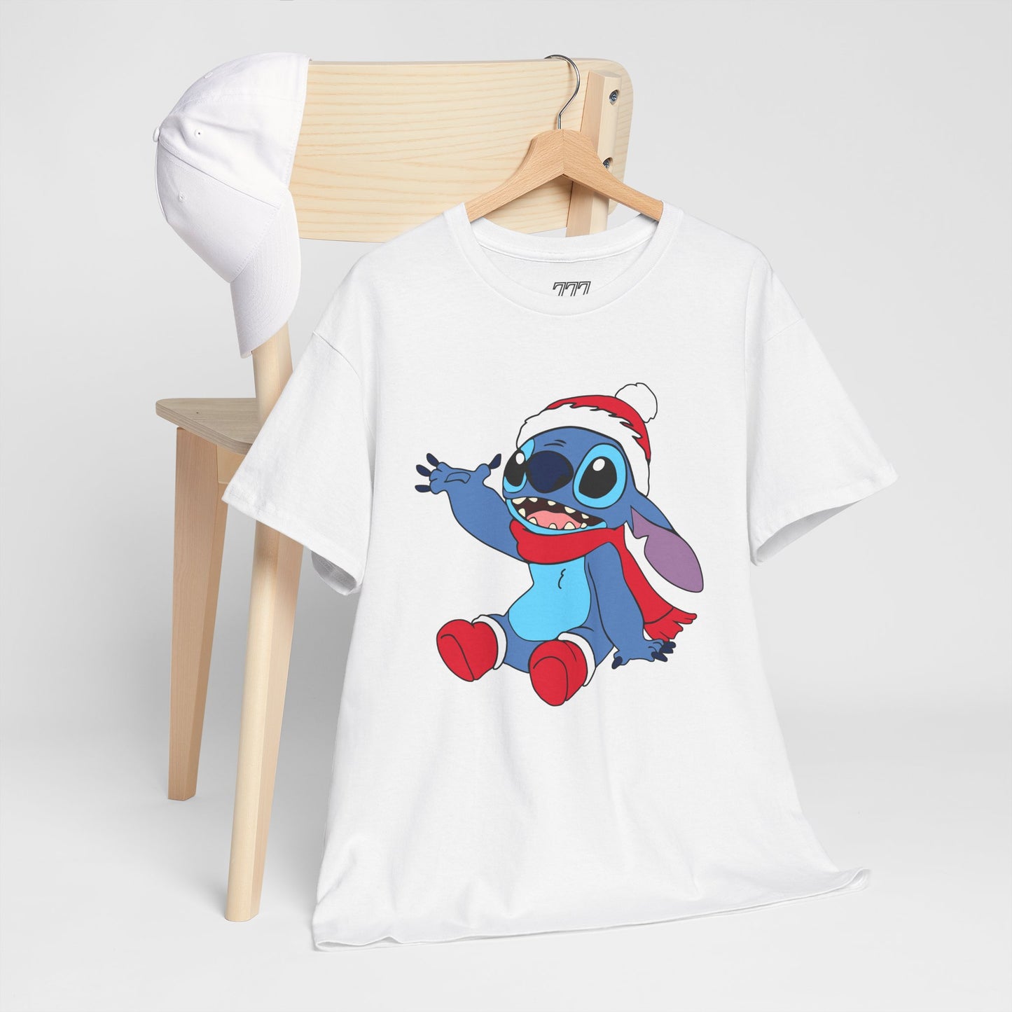 Jolly Alien Christmas T-Shirt – Cute Blue Alien Holiday Graphic Tee (Unisex)