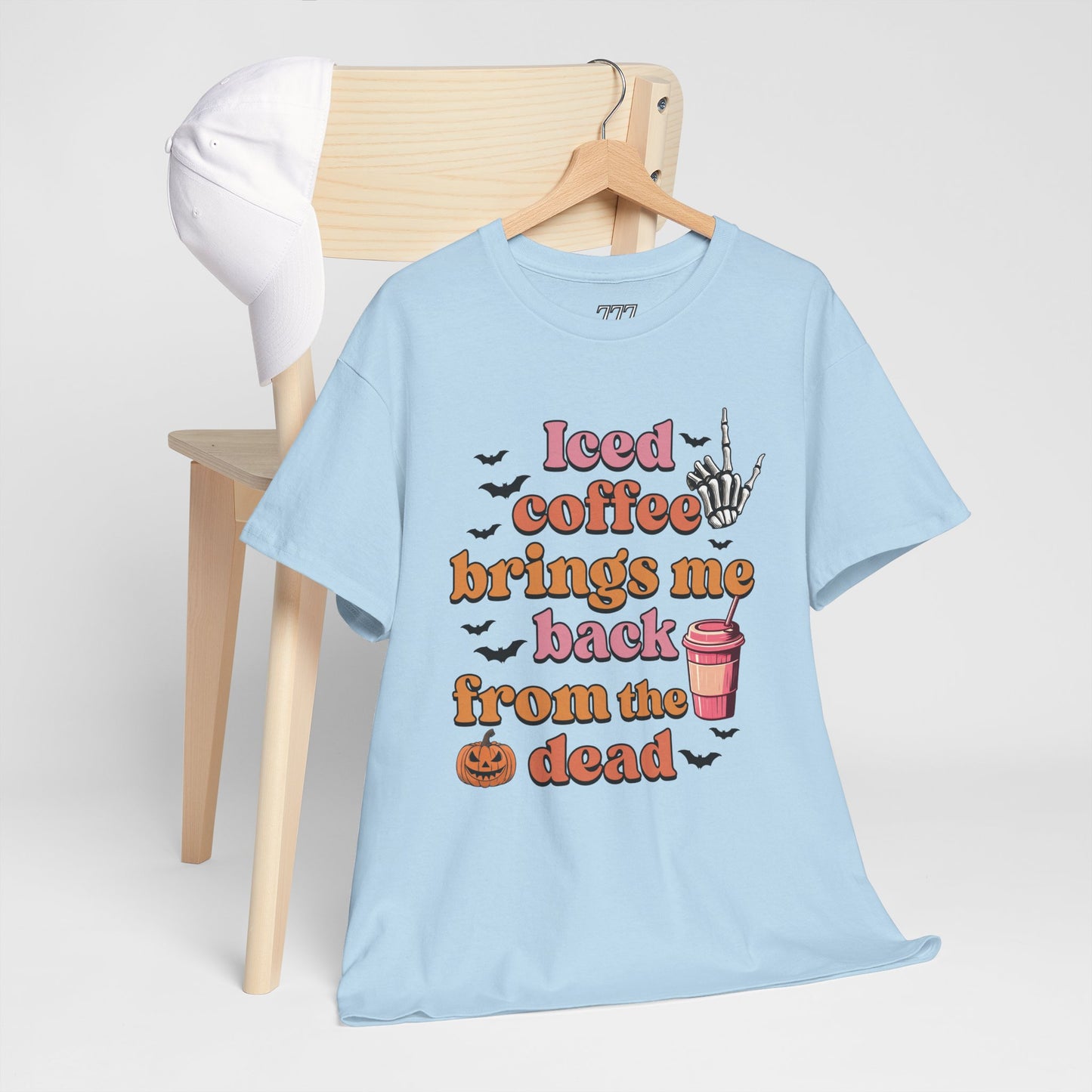 Iced Coffee Brings Me Back From The Dead Women's Heavy Cotton T-Shirt