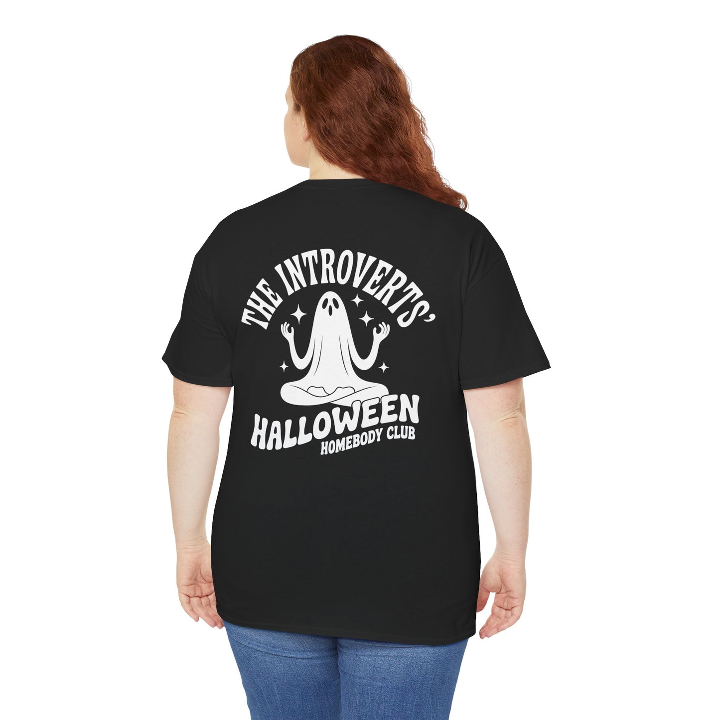 The Introvert’s Halloween Homebody Club Unisex Heavy Cotton T-Shirt