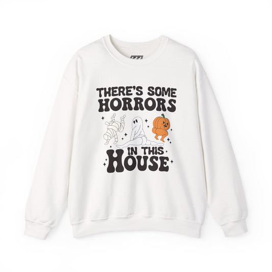 There's Some Horrors In This House Unisex Heavy Blend Crewneck Sweatshirt