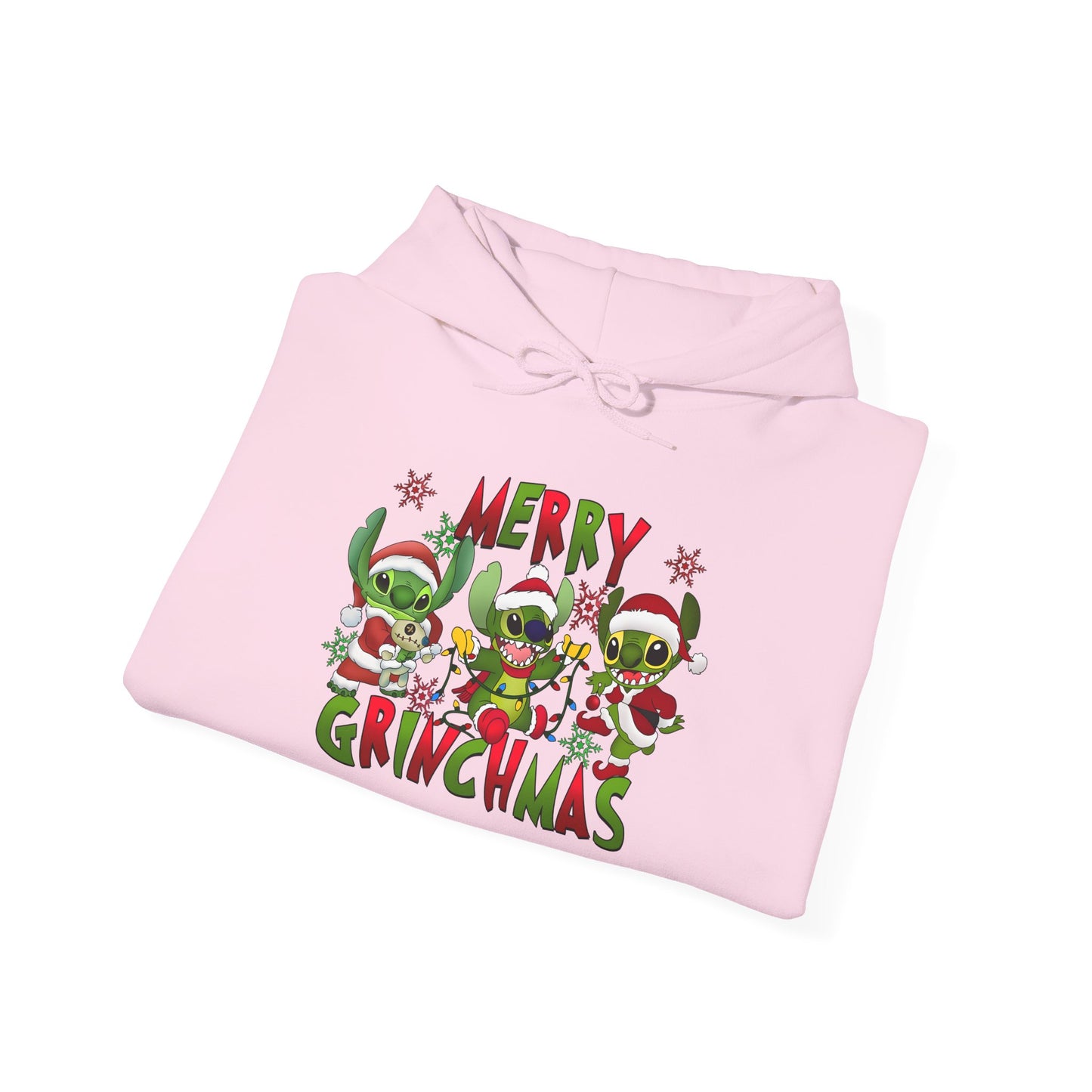 Merry Grinchmas Hoodie – Funny Christmas Unisex Heavy Blend Holiday Sweatshirt