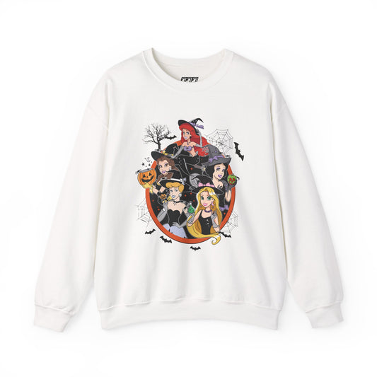 Princess Halloween-Themed Unisex Heavy Blend Crewneck Sweatshirt