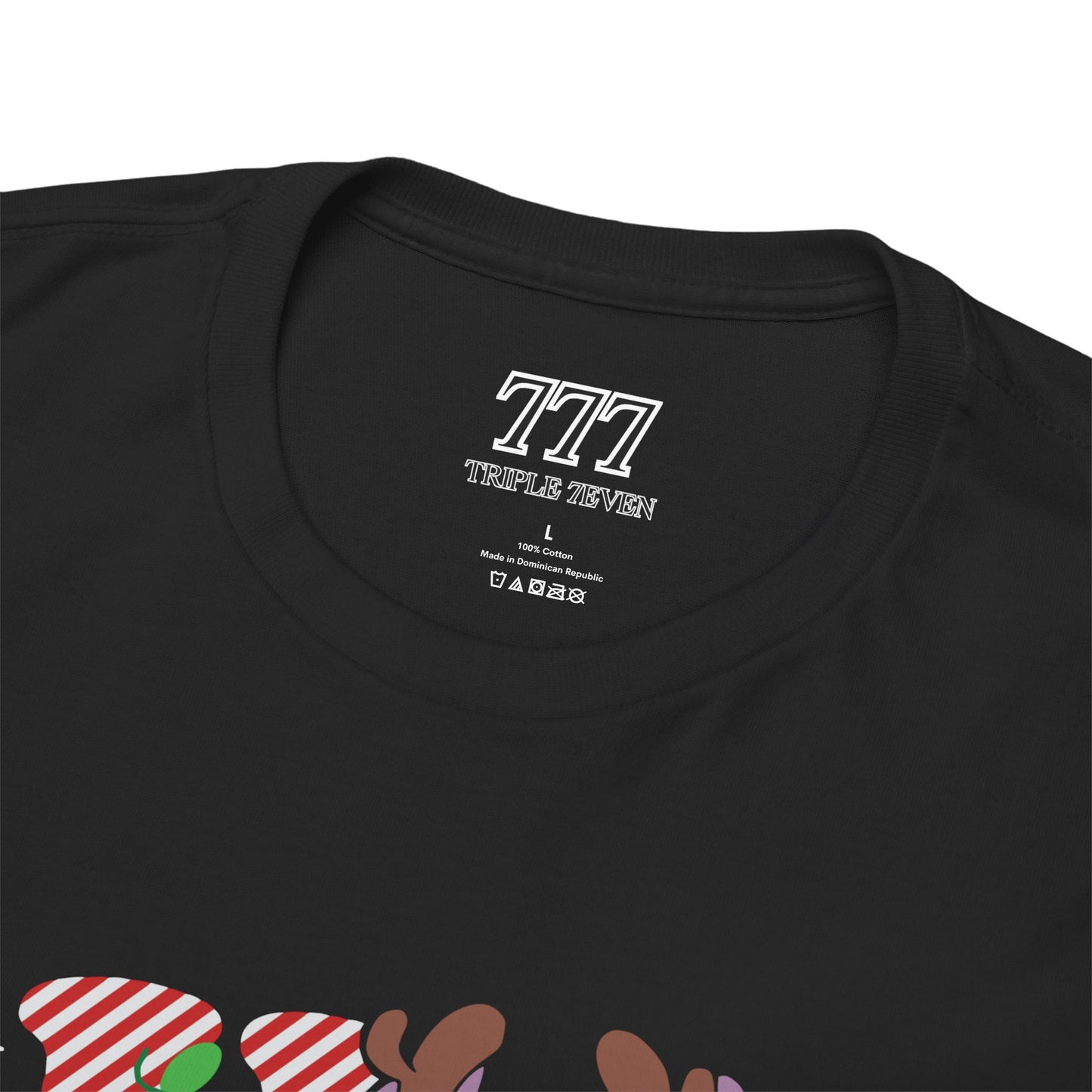 Stacked Stitch Christmas T-Shirt – Cute Holiday Characters Unisex Graphic Tee