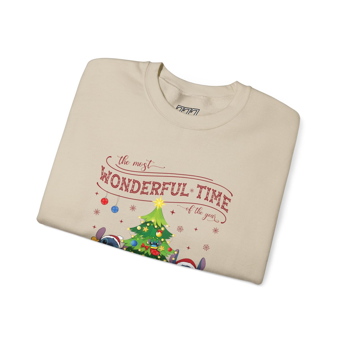 The Most Wonderful Time of the Year Christmas Sweatshirt – Cute Holiday Characters Festive Unisex Heavy Blend Crewneck