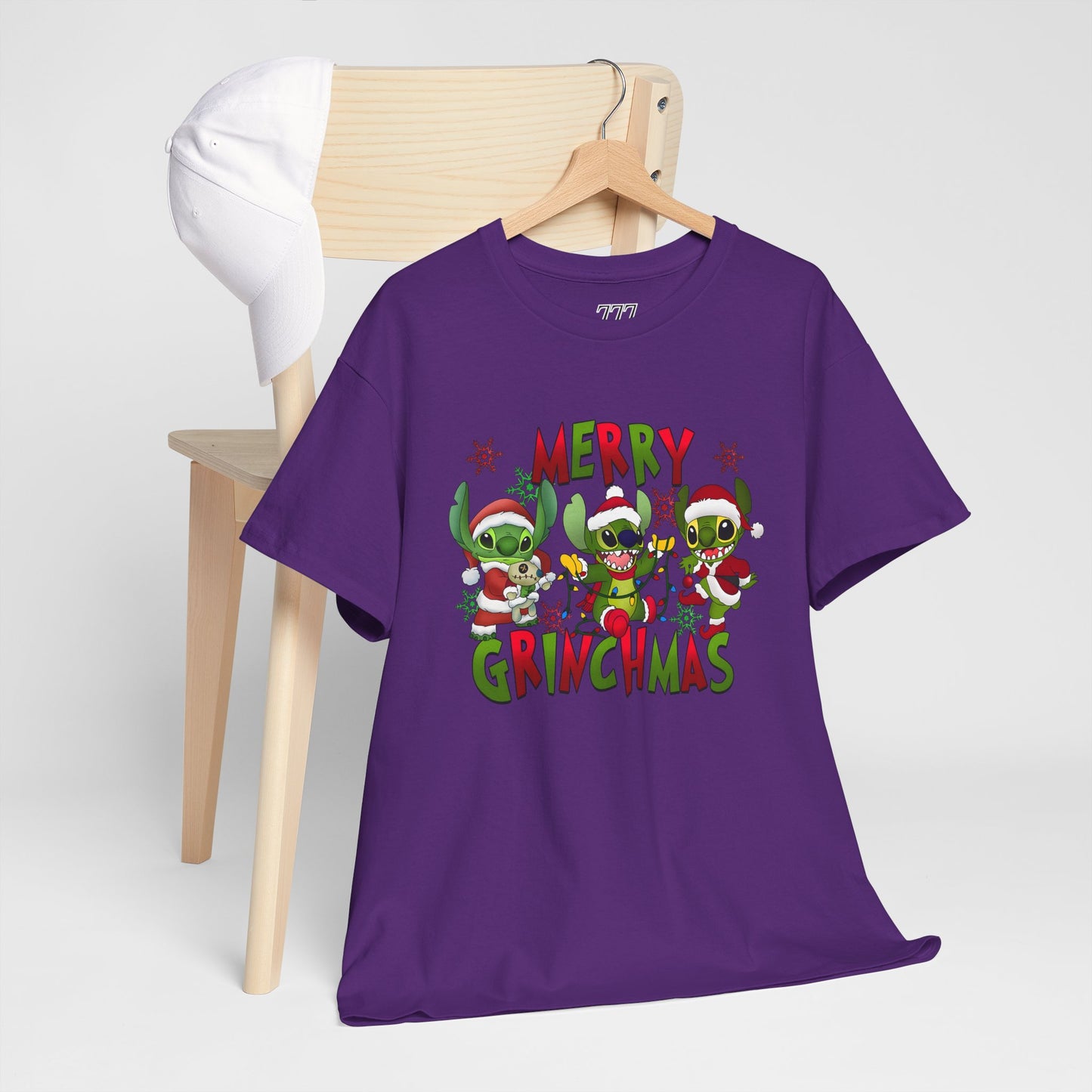 Merry Grinchmas T-Shirt – Funny Christmas Unisex Heavy Cotton Holiday Tee