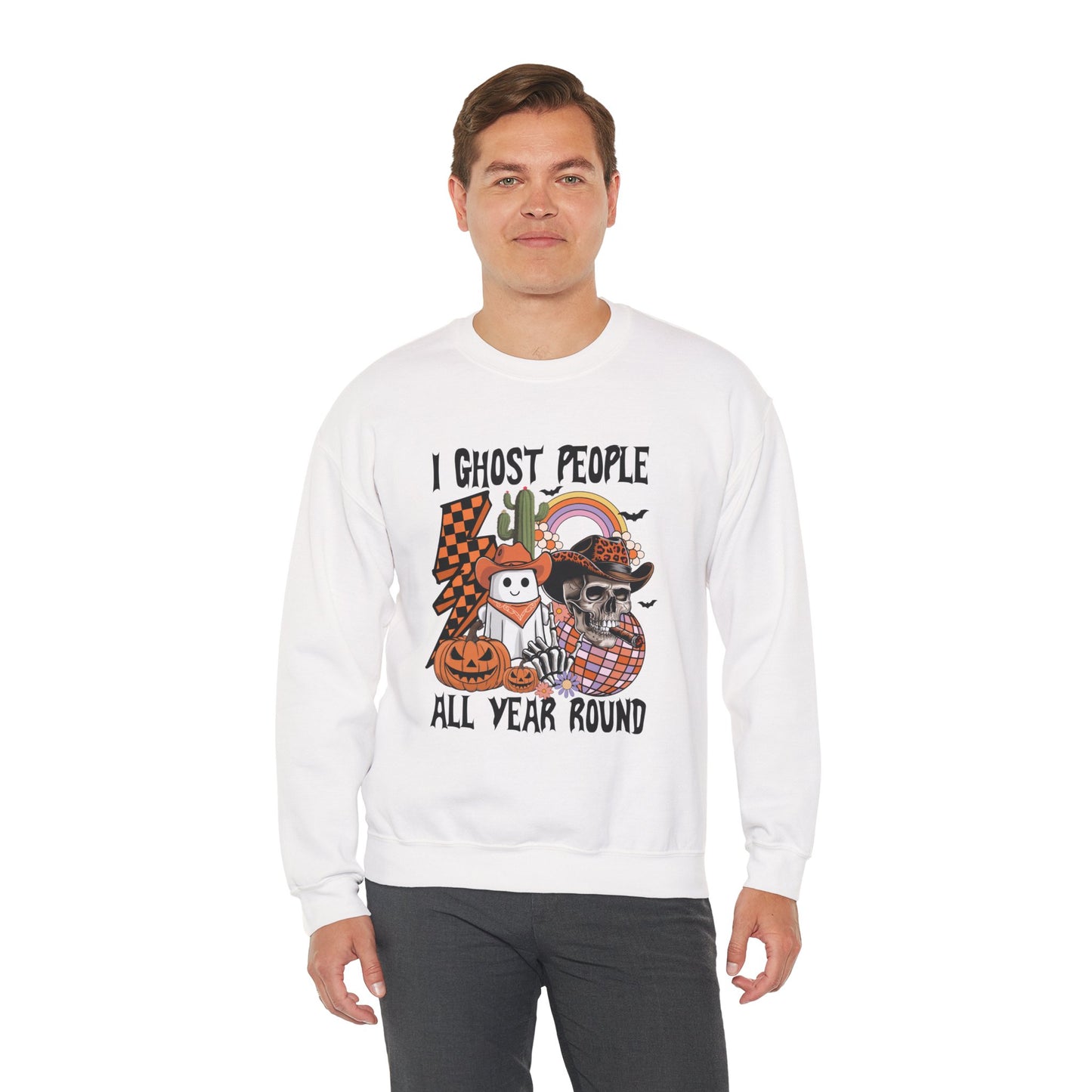 I Ghost People All Year Round Unisex Heavy Blend Crewneck Sweatshirt