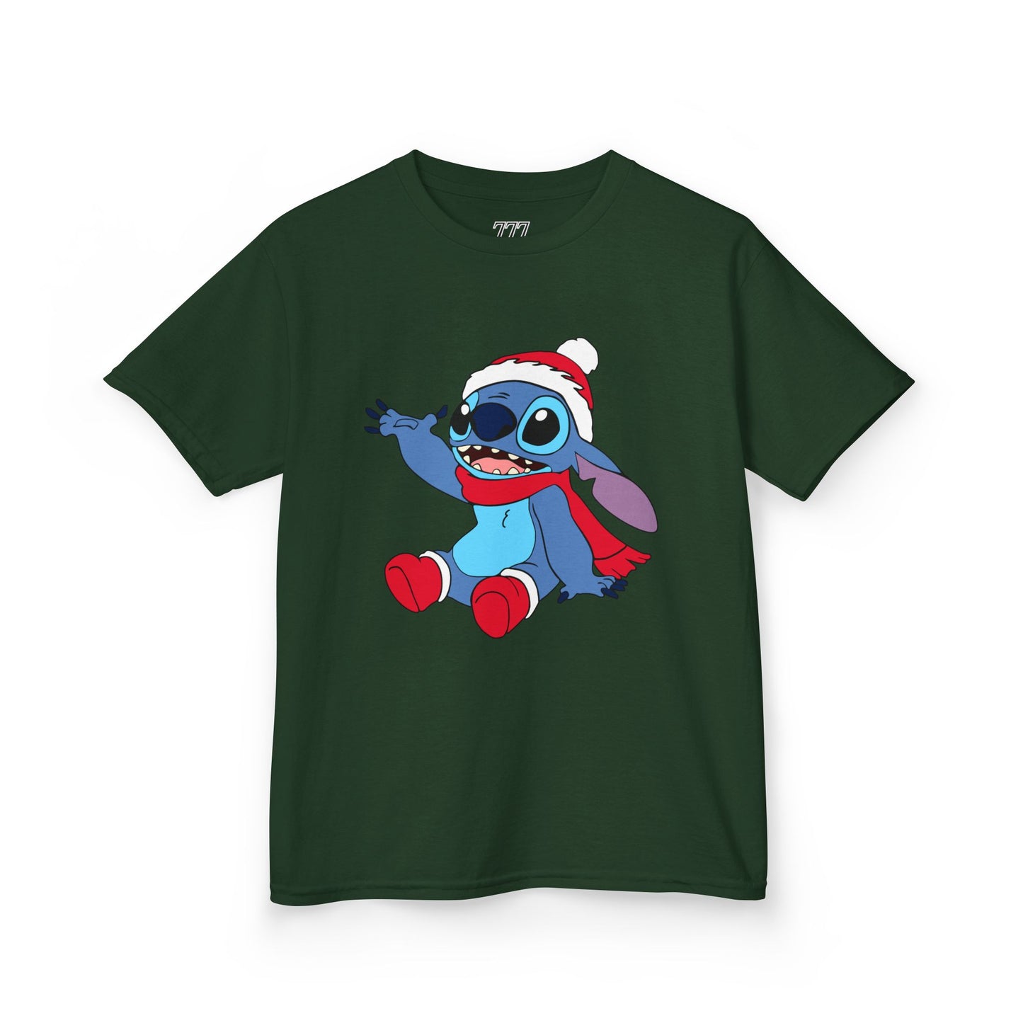 Jolly Alien Kids Christmas T-Shirt – Cute Blue Alien Holiday Tee for Kids