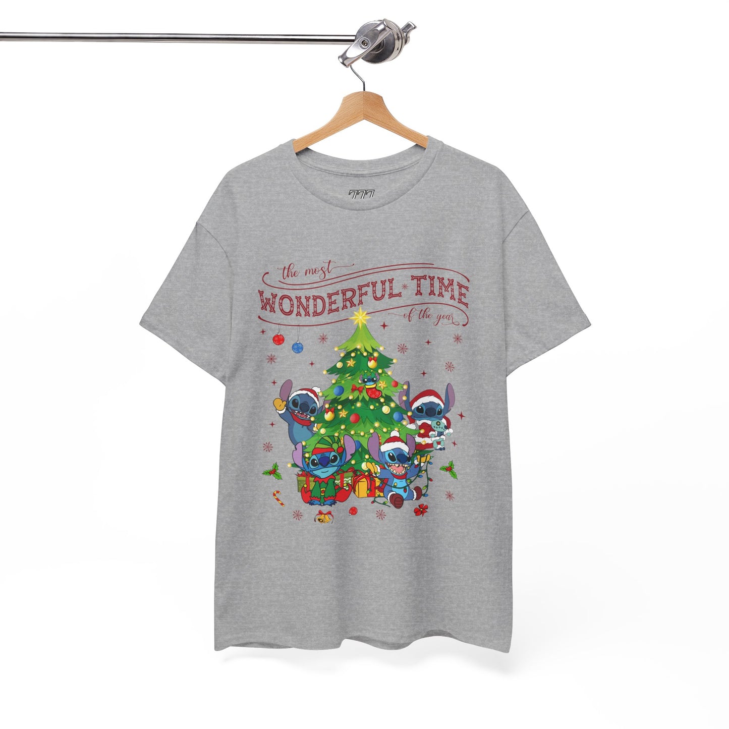 The Most Wonderful Time of the Year Christmas Tee – Cute Holiday Characters Festive Unisex Heavy Cotton T-Shirt