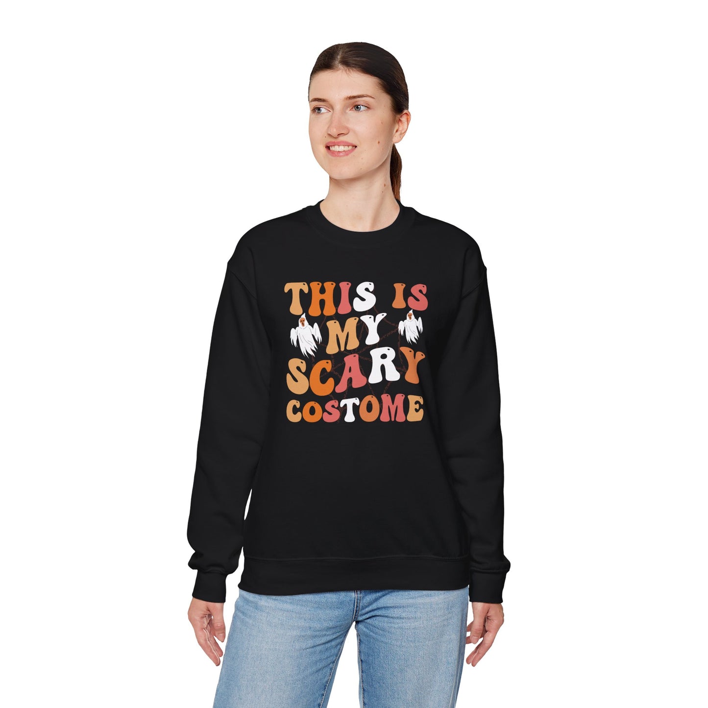 This Is My Scary Costume II Unisex Heavy Blend Crewneck Sweatshirt