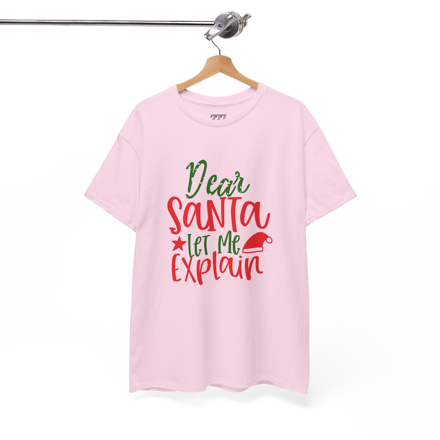 Dear Santa Let Me Explain T-Shirt – Funny Christmas Unisex Heavy Cotton Tee