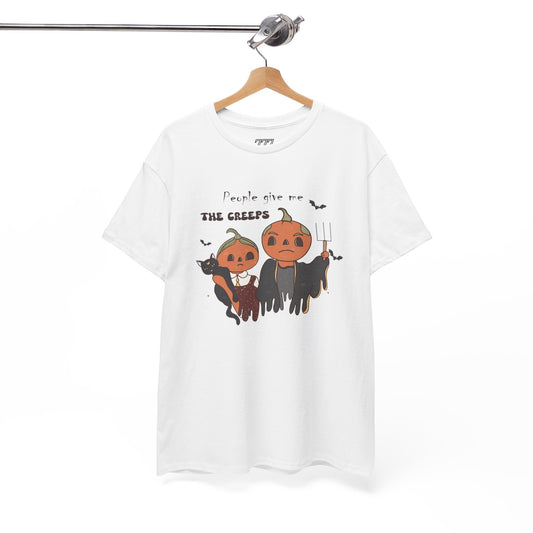 People Give Me The Creeps Unisex Heavy Cotton T-Shirt