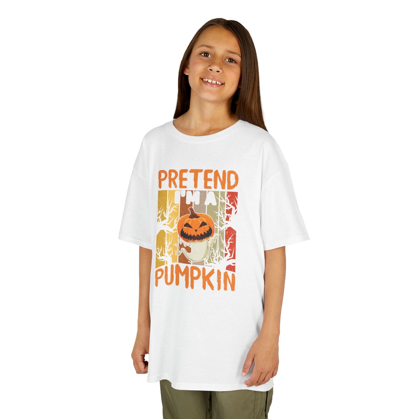 Pretend I'm A Pumpkin Kids Heavy Cotton T-Shirt