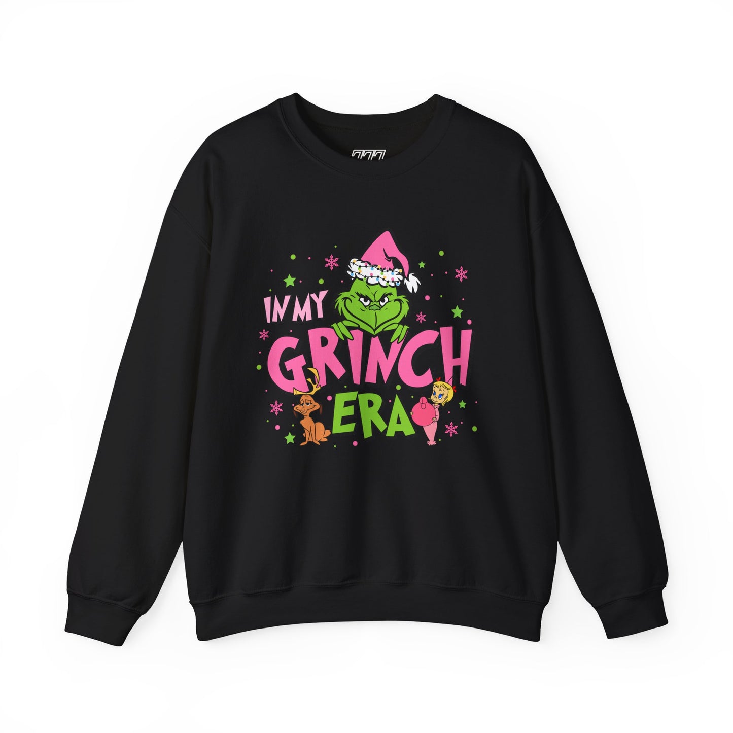 In My Grinch Era Funny Christmas Grinch-Inspired Holiday Sweatshirt – Pink Santa Festive Unisex Heavy Blend Crewneck
