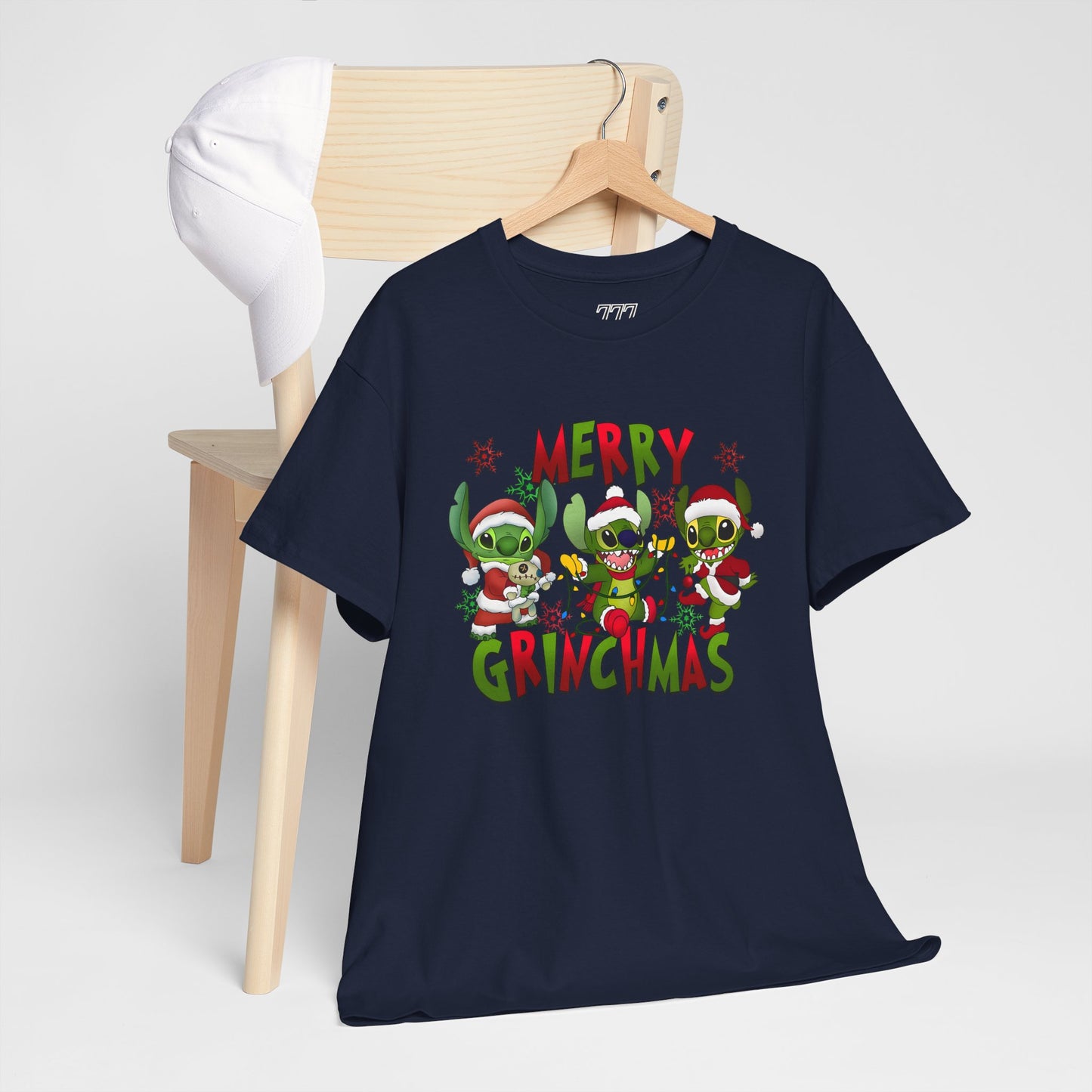 Merry Grinchmas T-Shirt – Funny Christmas Unisex Heavy Cotton Holiday Tee