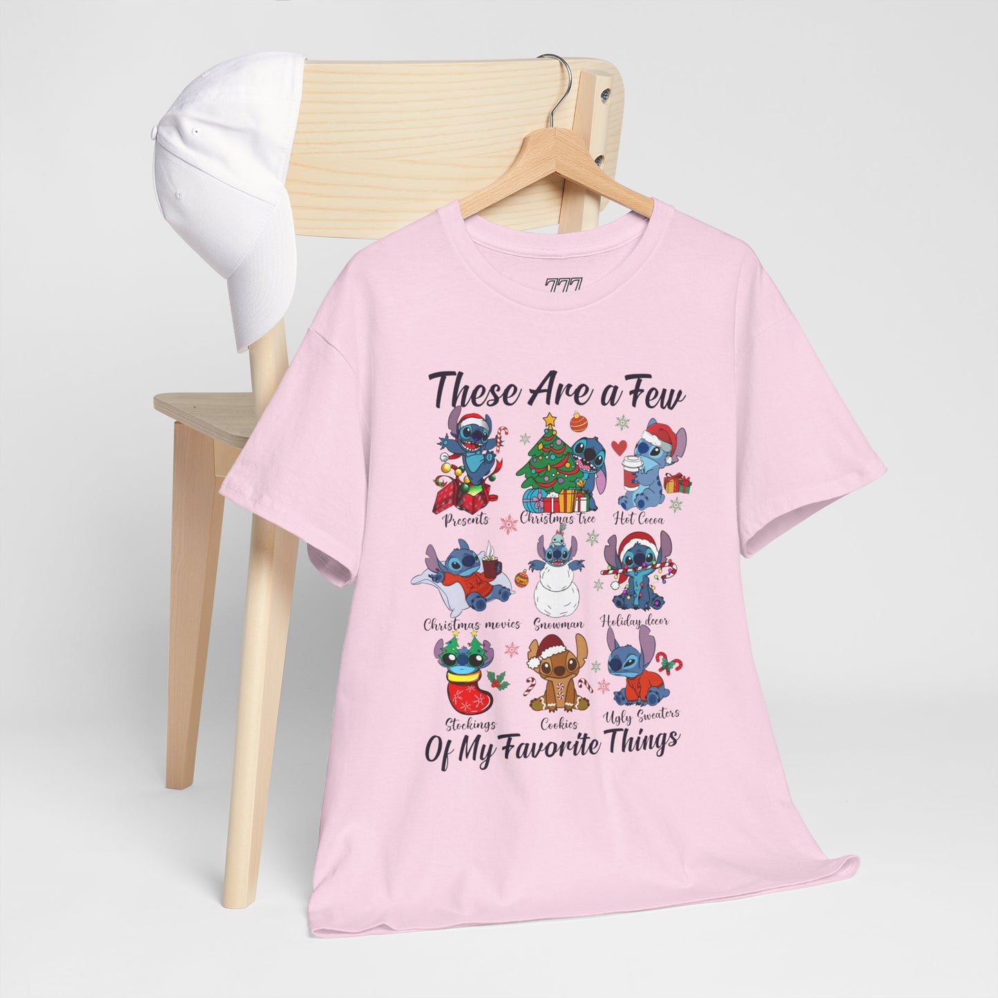 These Are a Few of My Favorite Things Christmas Characters Holiday Tee – Cute Festive Unisex Heavy Cotton T-Shirt