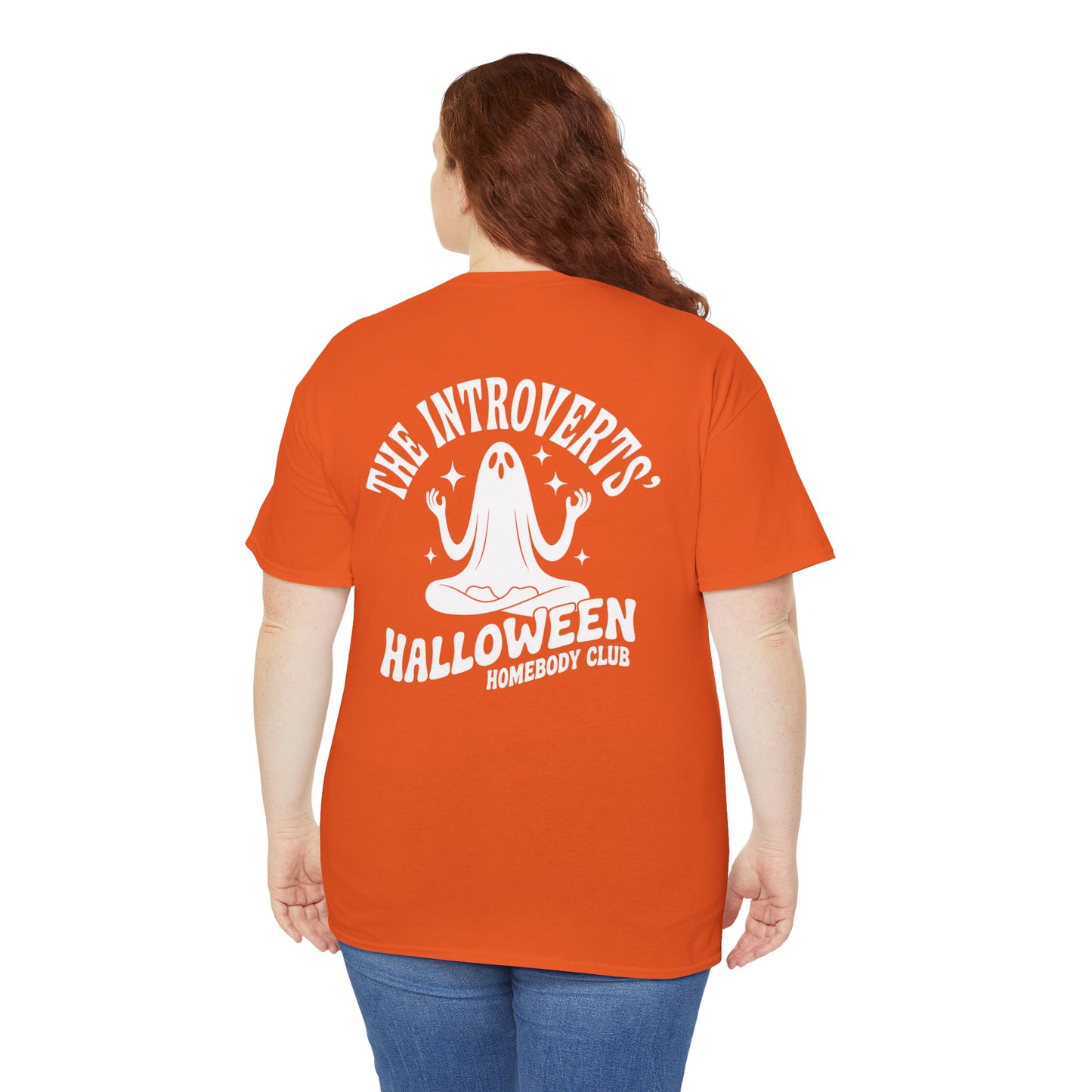 The Introvert’s Halloween Homebody Club Unisex Heavy Cotton T-Shirt