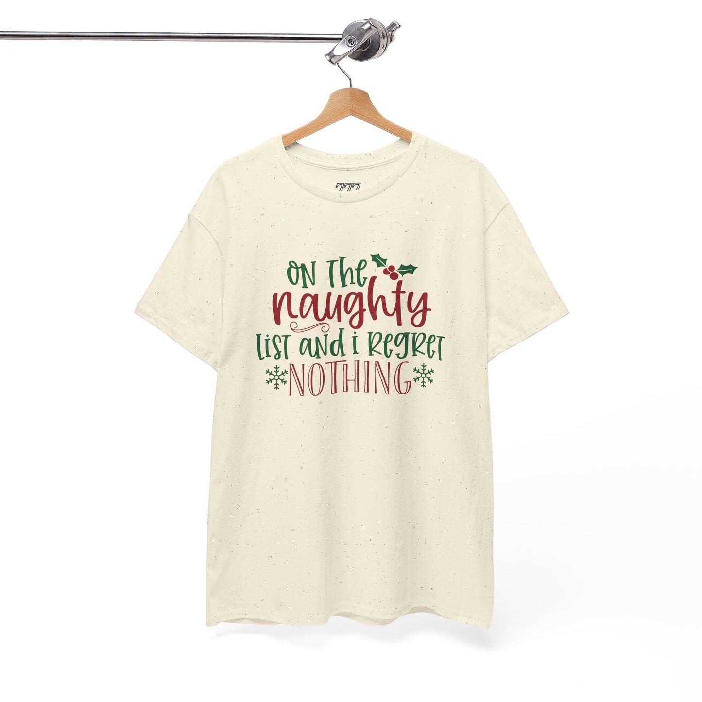 On The Naughty List And I Regret Nothing Unisex Heavy Cotton T-Shirt