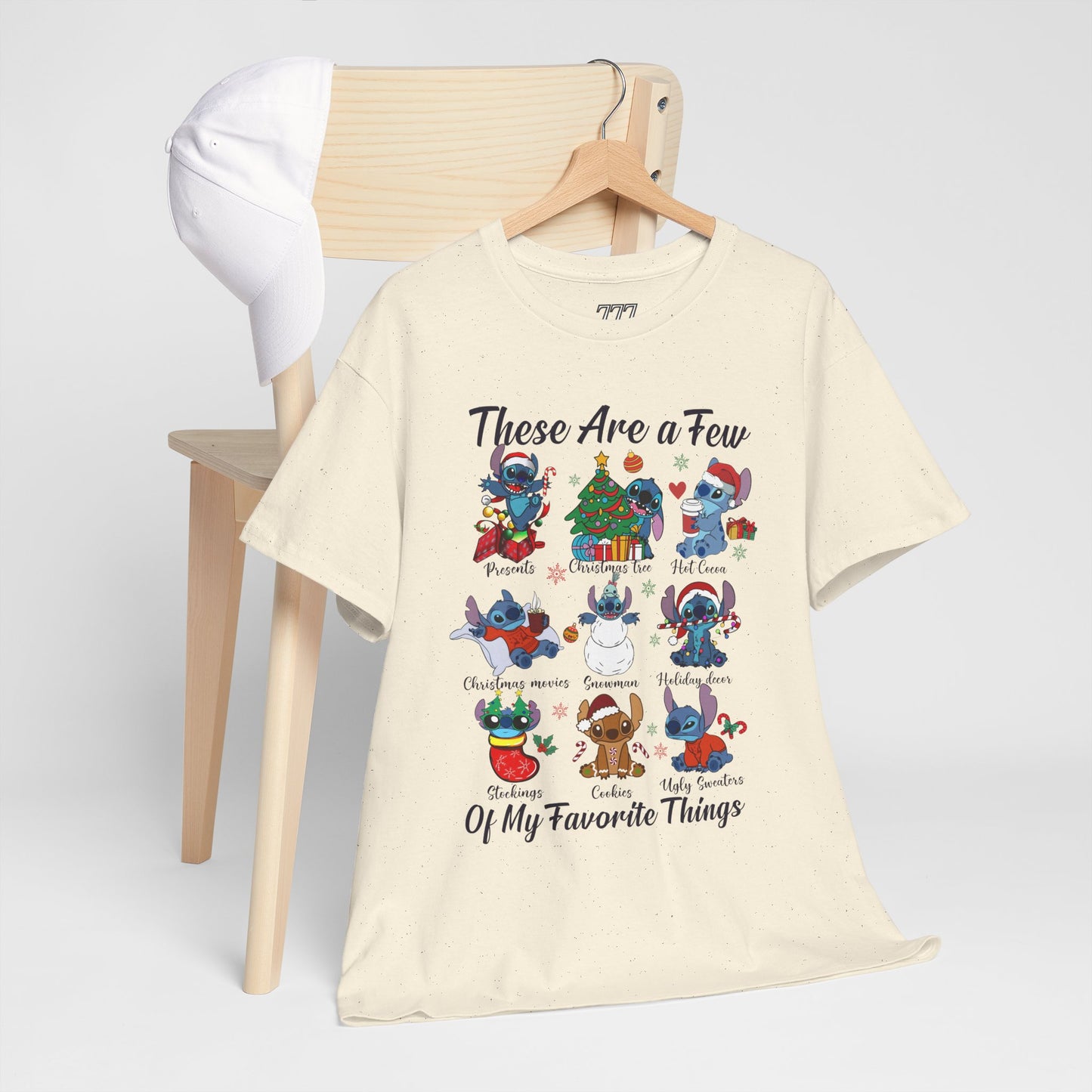 These Are a Few of My Favorite Things Christmas Characters Holiday Tee – Cute Festive Unisex Heavy Cotton T-Shirt