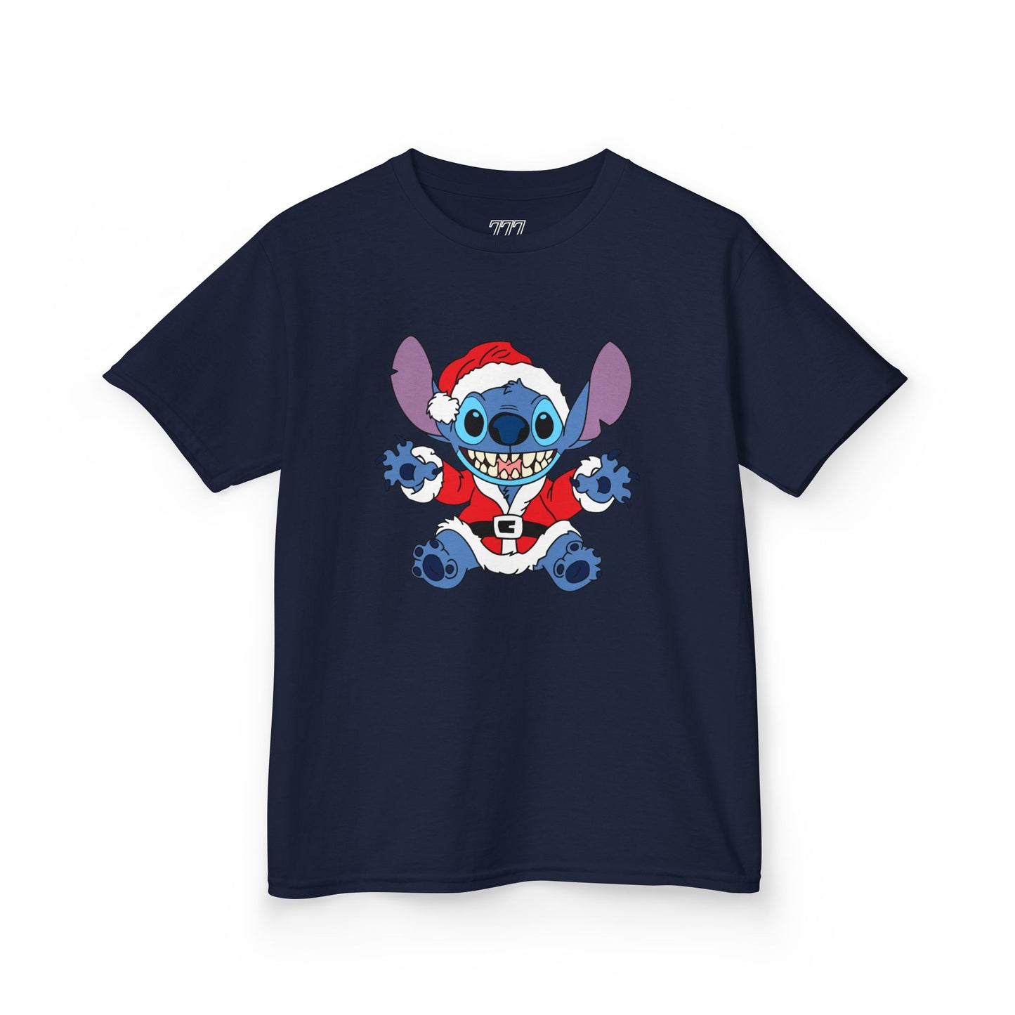 Alien Santa Kids Christmas T-Shirt – Cute Blue Alien Holiday Tee