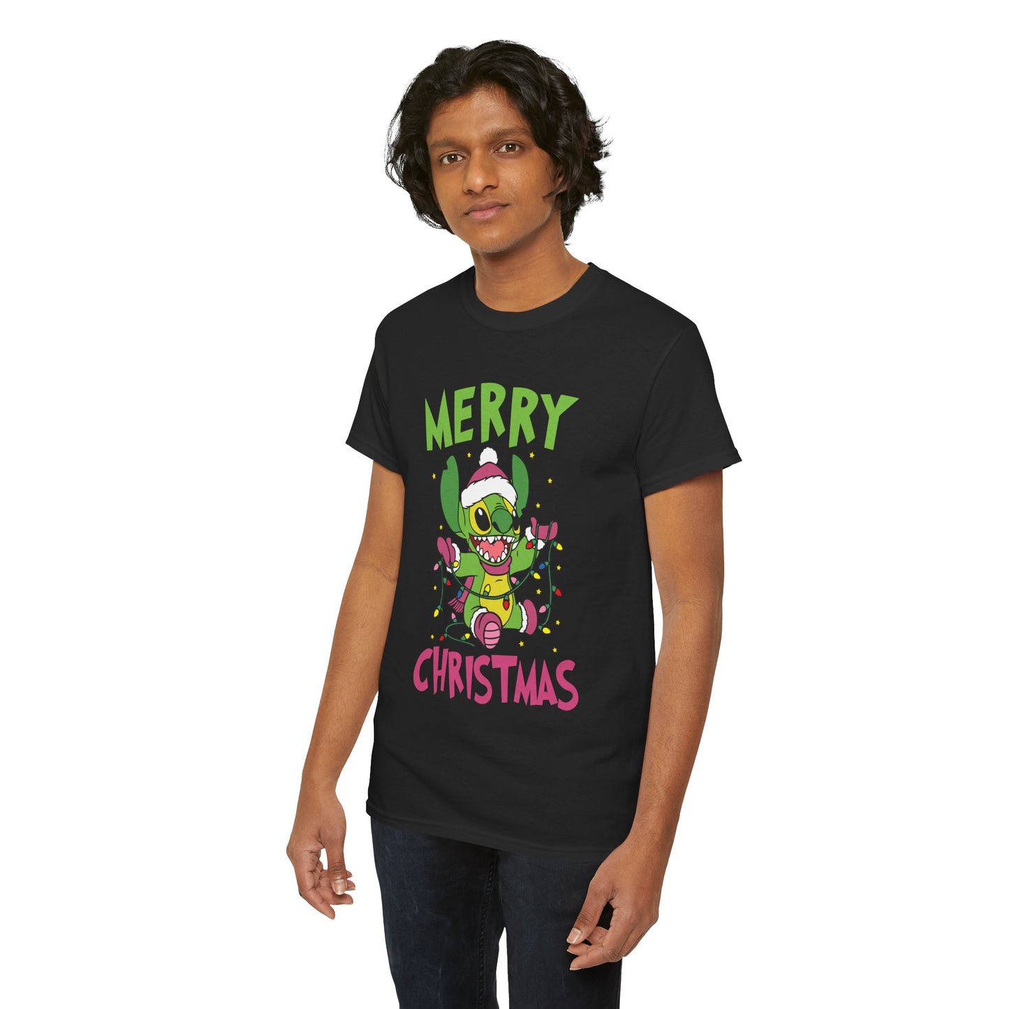 Stinch Merry Christmas T-Shirt – Funny Holiday Alien Unisex Heavy Cotton Tee