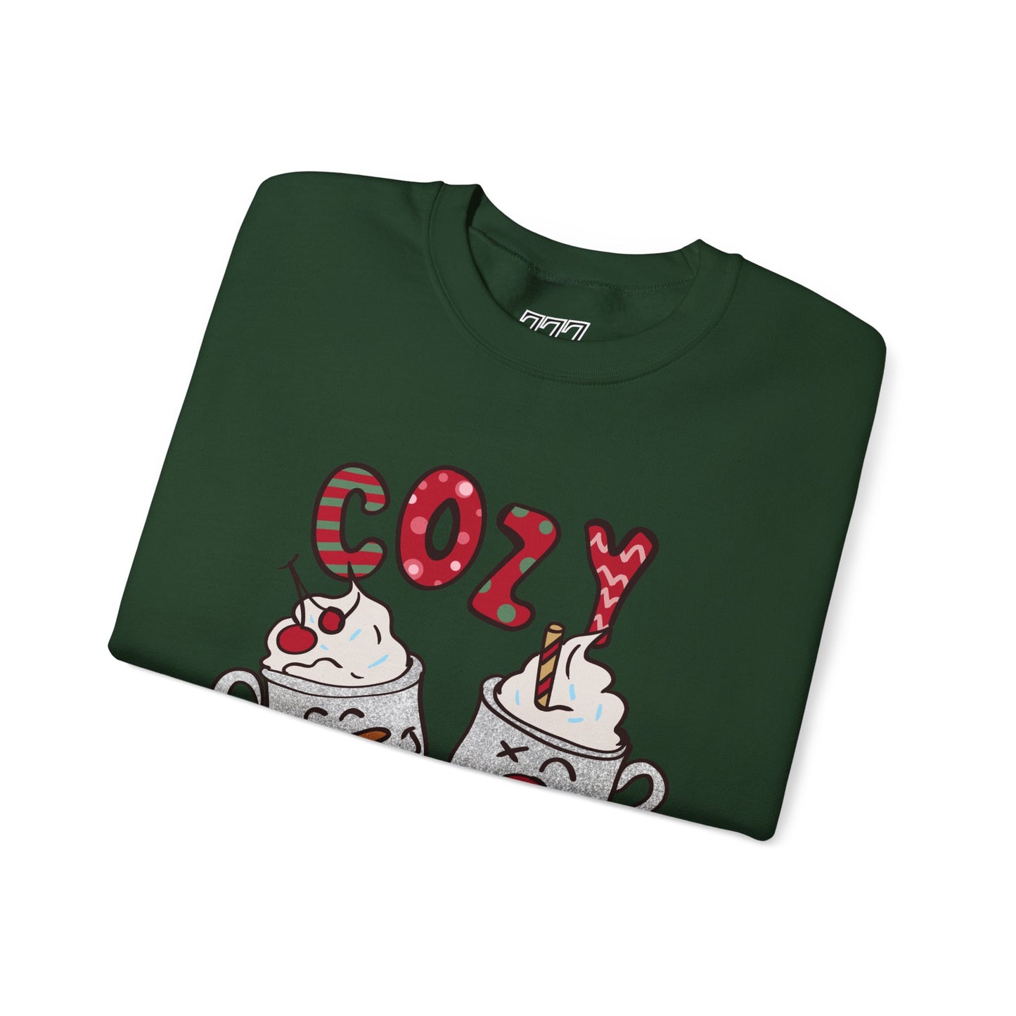 Cozy Season Christmas Unisex Heavy Blend Crewneck Sweatshirt – Cute Holiday Hot Cocoa Sweater