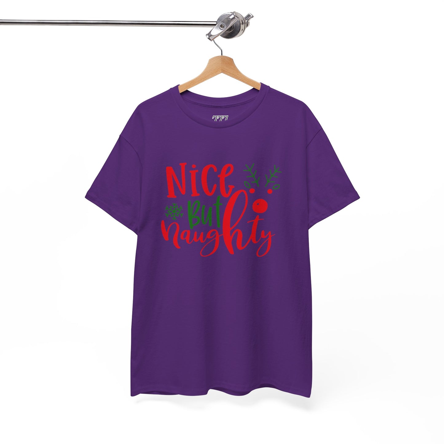 Nice But Naughty T-Shirt – Cute & Sassy Christmas Unisex Heavy Cotton Tee