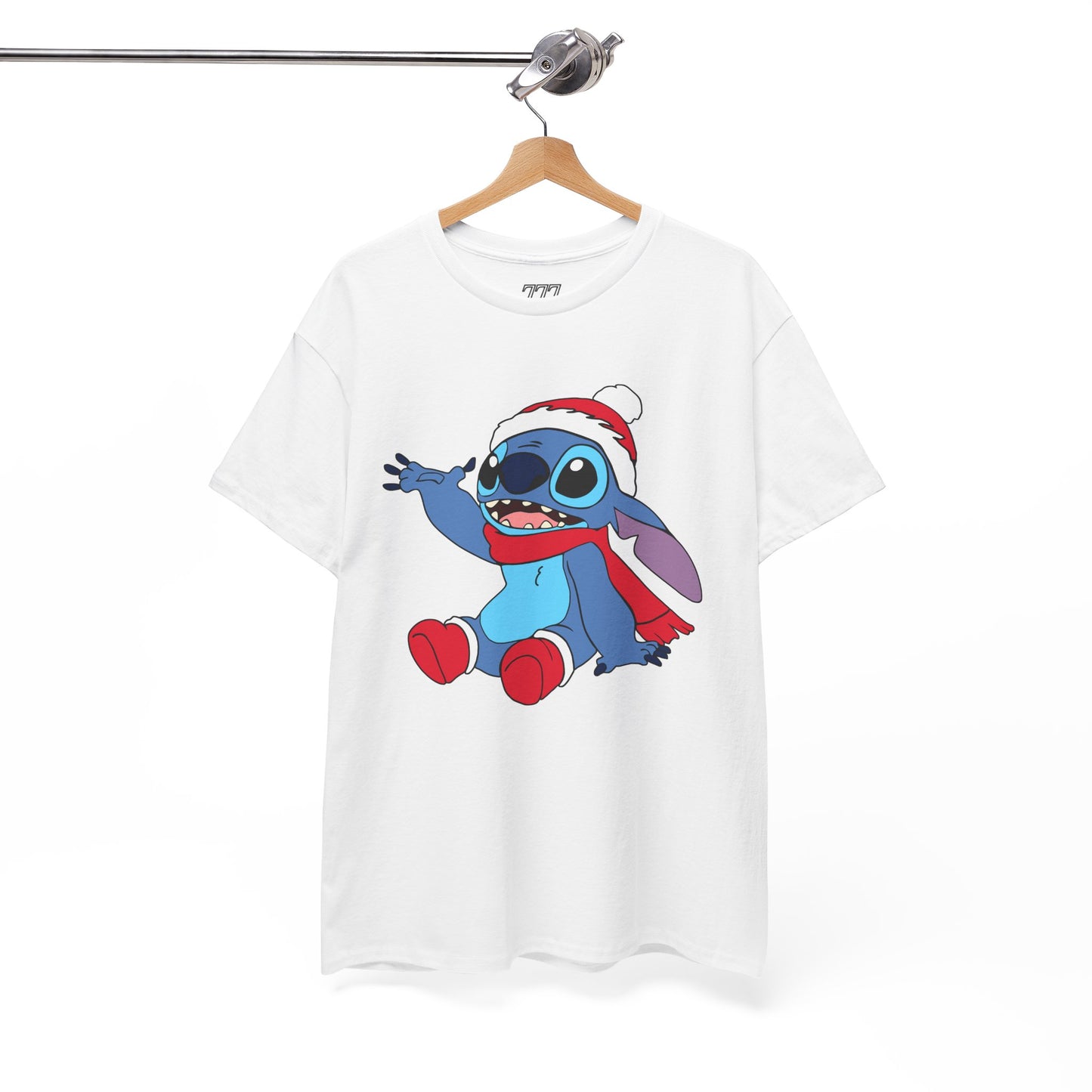 Jolly Alien Christmas T-Shirt – Cute Blue Alien Holiday Graphic Tee (Unisex)